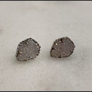 Kendra Scott Silver Druzy Studs
